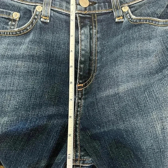 Rag & Bone High Rise Distressed Skinny Jeans - Picture 12 of 17